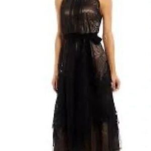 Alex Marie Black and Gold Maxi Dress